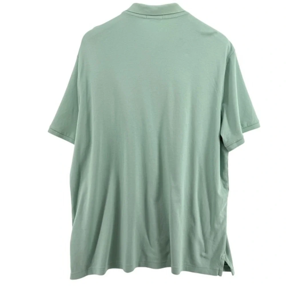 Polo Ralph Lauren Polo‎ Shirt Mens XXL Pre-Owned Jersey Green Classic Fit Cotton